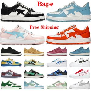 Envío gratis Zapatos Diseñador Zapatos casuales Bajos para hombres, mujeres Zapatillas de deporte Skate, jogging, Sports Star Trainers Black Sax Orange Combo Pink Pastel Green Camo Blue