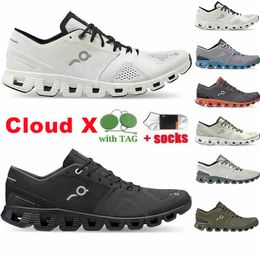 Chaussures Designer Cloud X on Clouds oncloud Road Training Fitness Fitness Shock Absorbing Sneakers Utility Black Triple White Cloudnova Form Formlers