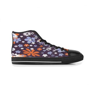 Chaussures Designer Drees Chaussures personnaliséesSneakers Hommes Toile Femmes Mode Noir Orange Mid Cut Respirant Marche Jogging Formateurs Color56100903