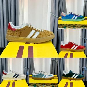 Schoenen Designer Gazelles Sneaker Luxe Casual Borduurontwerp Dames Gazelle Retro Sneakers Pluis Bovenste rubberen zool Comfortabel