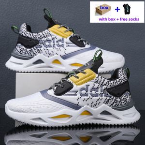 Schoenen ontwerper Men Casual Trainers Sneakers Runner Zend Sense Black White Mens Jogging Gym Wandelschoenen Concurrerende prijs Gratis verzending voor man ZM S