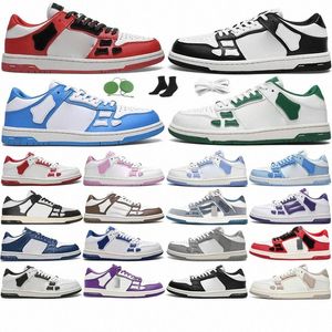 Zapatillas de zapatillas zapatillas zapatillas de zapatilla para hombres esqueletos de tenis de tenis skel alto superior pizarra baja rojo rojo blanco negro morado marrón x2mv#