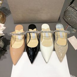 Zapatos Zapatos de diseñador Zapatos de vestir de mujer Tacones altos puntiagudos Sandalias con una correa Tacón Zapatos de boca poco profunda con caja