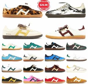 Zapatos Diseñador Gales Bonner Gazell Sier Nylon Marrón Pony Leopardo Zapatillas Vegano Blanco Negro Deportivo Rico Mocasines rosados Og Zapatillas de deporte originales