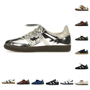 Chaussures Designer Pays de Galles Bonner Vintage Trainer Sneakers non glissant à la mode extérieure classique Black Blanc Men Femmes 36-45