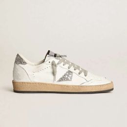 Schoenen Dirty Mid-star Sneakers Designer Luxe versie Italiaanse Retro Handgemaakte Dames met handtekening op de enkel Zwart lederen inzetstukken 35-46 Lear