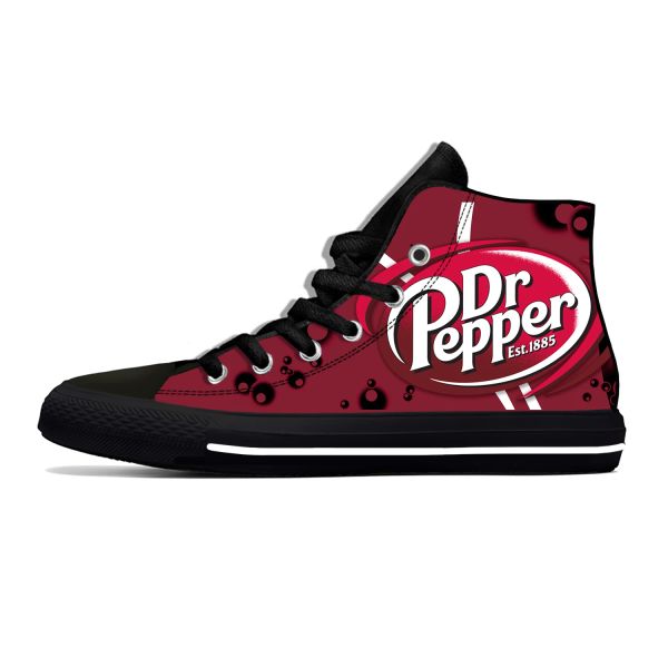 Zapatos Dr Pepper High Top Sneakers Mens Adolescentes Capases Zapatos Capelales Carriendo Zapatos Estampados en 3D