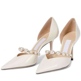 Chaussures robe robe sandals chaussures femmes talons hauts dame pompes célèbres design mariage nuptial aurélie pointues perles embellise bracelet sexy eu35-42