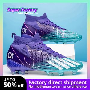 Chaussures Hobe TF / FG Soccer 252 hommes High / Bas Ankle Football Boots Homme Outdoor Non-glip Grass Multicolor Training Match Sneakers Eur35-45 230717 657