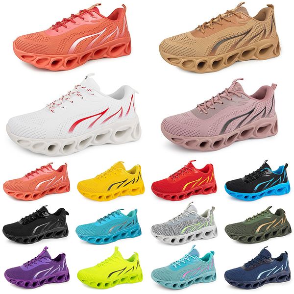 Chaussures Fashion Femmes Running Trainer Men Triple Blanc Blanc rouge Jaune jaune vert bleu Peach Teal Purple Orange Rose clair Rose respirant Sneakers Sports Treize 787826405