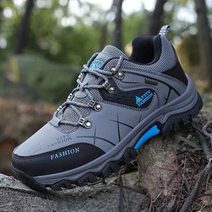 Chaussures pour hommes baskets en cuir étanche alpinal de camping chaussures de randonnée épaisses semelles confortables chaussures de course 240424