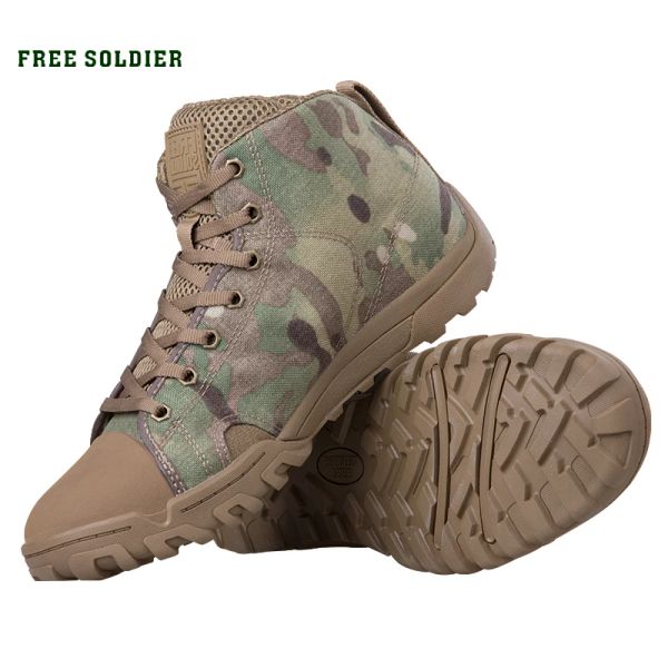 Chaussures Soldie gratuite Sports extérieurs Tactical militaire pour hommes avec trekking léger pour le camping, chaussures d'escalade de randonnée
