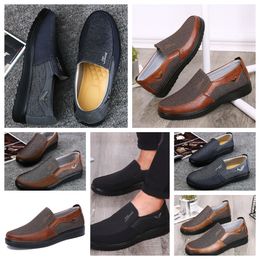 Chaussures GAI sneaker chaussure décontractée hommes unique affaires bout rond chaussure décontractée semelle souple pantoufle plat hommes classique confortable cuir chaussure respirant taille EUR 38-50