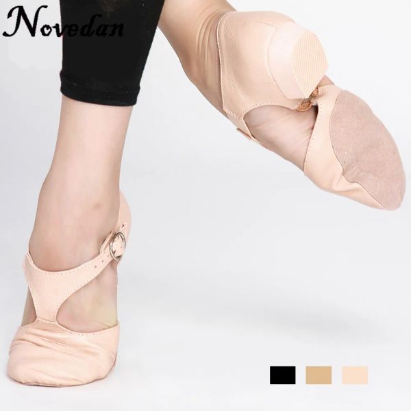 zapatos zapatos de baile de jazz de cuero genuino para mujeres sandalias de baile de maestros de baile de baile