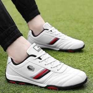 Chaussures de golf chaussures d'entraînement de golf pouces sans épice chaussures de golf athlétisme en cuir étanche sneaker homme herbe herbe marche de golf chaussures confort large golf