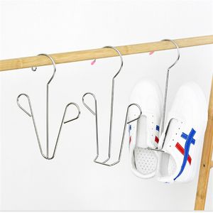 Schoenen hangers hangende droogrek ruimte sparen voor kast muur huis opslag organizer roestvrij staal xbjk2303