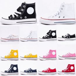 Zapatos Altos Niños Bajos 1970 Lienzo All Stars Zapatillas para correr Niñas Niños 1970 Rojo Negro Niños Ópticos Zapatillas casuales Chuck Niño pequeño Juventud