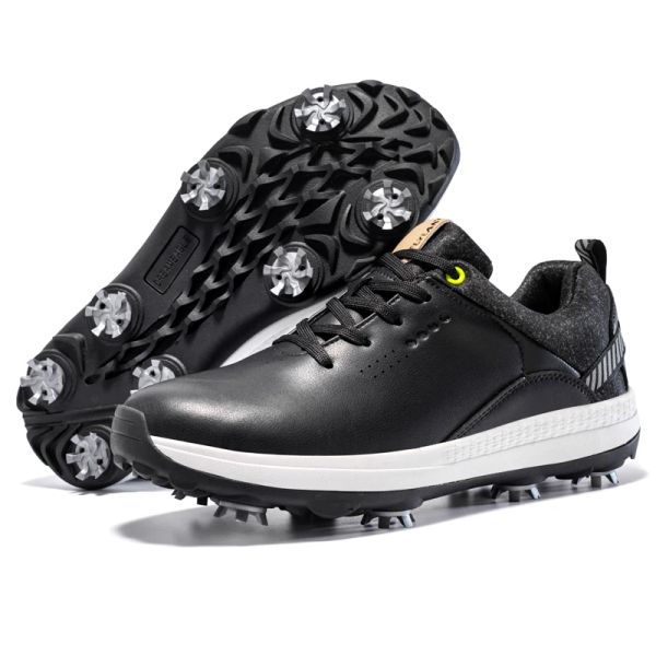 Zapatos zapatos de golf de alta calidad impermeable transpirable sinslip entrenamiento para hombres deportes de zapatillas de cordillera zapatos de golf de talla grande 4047