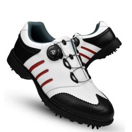 Schoenen Hoogwaardige Men Golfschoenen Men Ademend waterdichte trainingsschoenen Professionele spikes Niet -slip atletische sneakers