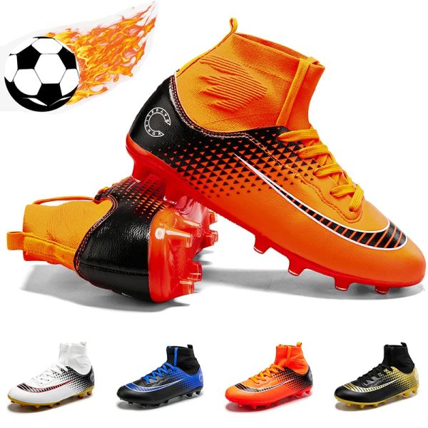 Zapatos de alta calidad zapatos deportivos antislip entrenamiento de hierba botas de fútbol niños ultraligero césped césped fútbol talla de calzado 3445