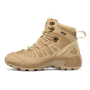 Chaussures Hikeup Hiver Randonnée Chaussures Bottes de trekking en cuir baskets extérieures pour hommes Camping Hunting Henting Hens Botkle Tactical Botks