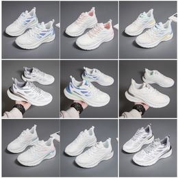 Chaussures randonnées Nouvelles Femmes Running Men Chaussures plates Soft Sole Fashion Blanc noir rose rose Bule confortable Sports Z57 Gai 180 WO