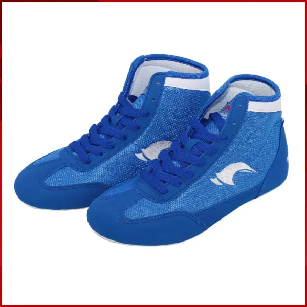 Chaussures Honggang Small Size 2846 Kid Adulte Freestyle Wrestling Chaussures Fighting Sambo Boots Mid Cut Comfort Matching Training Boots