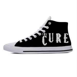 Chaussures Hot Cure Music Rock Band Robert Smith The Fashion Casual Cloth Shoes High Top Lightweight Breathable 3D Print Men Women Sneakers