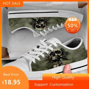 Chaussures Hot Fashion Skull Design Leisure confortable Lacet Up Vulcanied Chores Mens Womens Classic High Top Ladies Sneakers Footwear Shoe