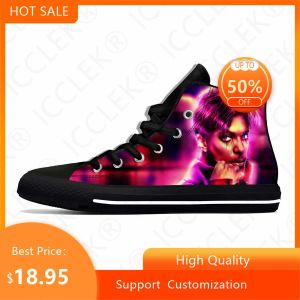 Schoenen Hot Music -zanger Prince Rogers Nelson Purple Rain Casual Shoes High Top Lichtgewicht Ademende heren Dames Tiener Sneakers