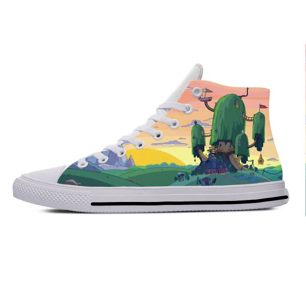 Chaussures Hot Time Anime Cartoon Manga Adventure Fundy Fashion Chaussures décontractées Chaussures Breatch Men Femme Sneakers High Top Lightweight Board Chaussures