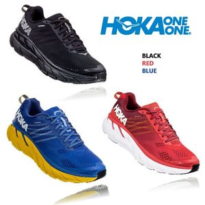 Chaussures How One Pure Black Mens Sho 6 Road Running Antidérapant Léger Sports 240311