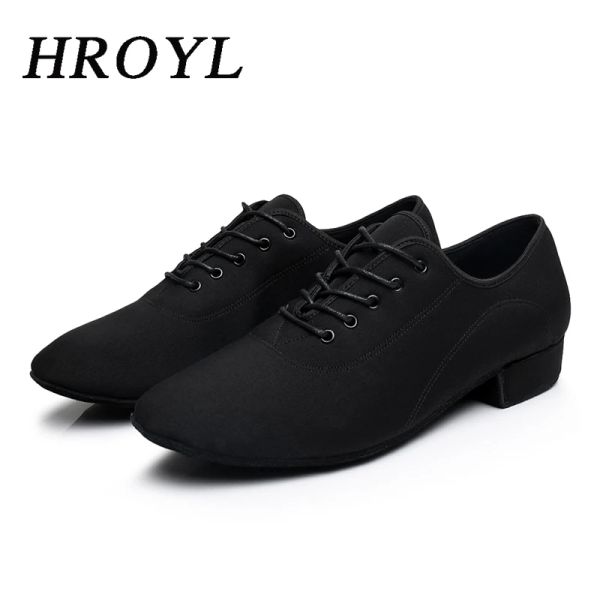 chaussures hroyl hommes chaussures de danse garçons salle de bal de ballon latin chaussure respirant tissu moderne tango jazz dance chaussures entraîne chaussures dropshipping