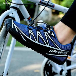 Schoenen Jiemiao Nieuwe Men Women Mtb Cycling Shoes Sapatilha Ciclismo Casual Ademende Road Bike Shoes Outdoor Mountain Bicycle Sneakers