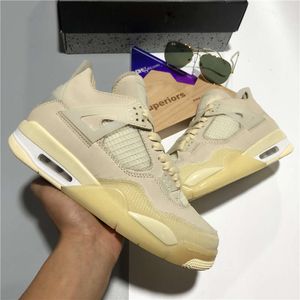 Shoes Jumpman 4 Mens Mid Basketball Pairs Guava Ice Cream Sail Bred Kaws Beige Cat Cool Grey Cactus Jack Sports Trainers