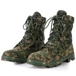 Chaussures Jungle Camouflage Bottes militaires tactiques Bottes de combat pour hommes Chasse de randonnée de randonnée de sécurité