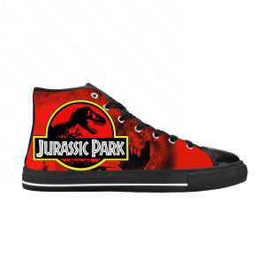 Chaussures Jurassic Park World Dinosaur Anime Cartoon Manga Casual Cloth Chaussures High Top Confortable Breatte 3D Print Men Femme Sneakers