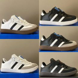 Schoenen kinderen 2024 Casual sambas lopende jongens sneakers vegani jeugd grote kinderen gum schoen peuters preshcool runner trainers zwarte witte meiden cl g1ya