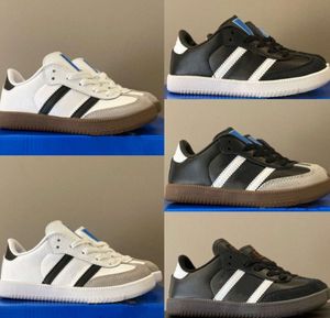 Zapatos Niños Casual Sambas Running Boys Zapatillas Vegans Gazelles Niños Jóvenes Big Kid Gum Zapato Niños Pequeños Preshcool Runner Entrenadores Negro Blanco Chicas Cl g15