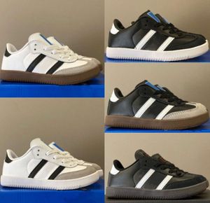 Zapatos Niños Casual Sambas Correr Niños Zapatillas Veganos Gazelles Niños Jóvenes Big Kid Gum Zapato Niños Pequeños Preshcool Runner Entrenadores Negro Blanco Chicas Cl g1ya # 1g