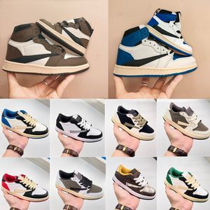 Chaussures enfants tout-petits Jumpman 1s 1 garçons chaussure Designer garçon filles bébé baskets enfants baskets de basket-ball enfant chaussure garçon jeunesse sneaker noir rose bleu taille 22-35