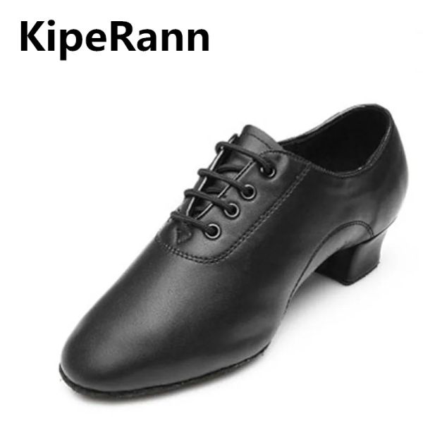 Chaussures kiperann Nouvelle marque Modern Men's Ballroom Dance Tango Latin Dance Chaussures Chaussures de danse pour hommes Chaussures habillées pour hommes