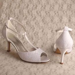 Lace S chaussures habillé les sandales réduction pour le mariage en T-STrap 8cm Sandale DICOUNT DRE SH 966 BA3 T-TRAP