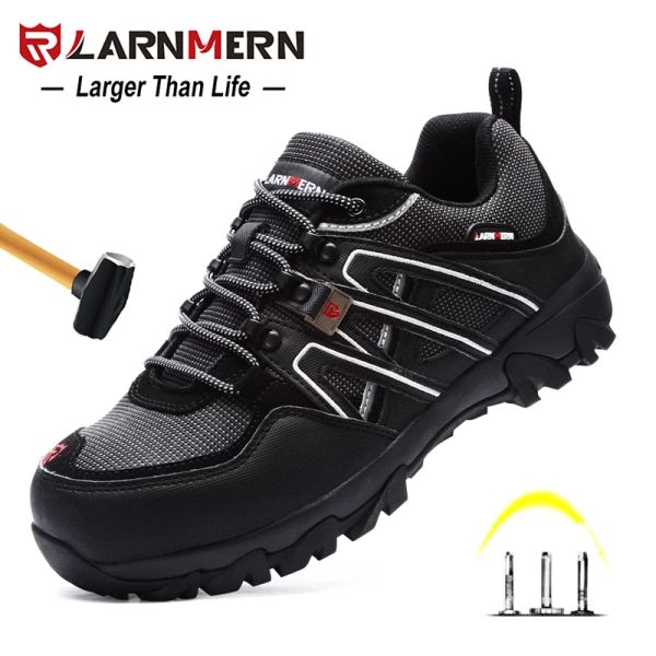 Zapatos larnmerm zapatos de seguridad zapatos de trabajo zapatos de acero dedo de acero liviano alebre transpirable protección de protección