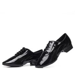 schoenen latin dans schoenen ademende balzaal mannen helder leer moderne dansschoenen vierkante zachte sneakers tango dansende schoenen