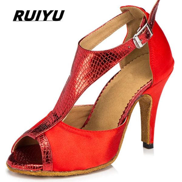 Chaussures Chaussures latines Salsa Tango Tango Party High Heels Rouge Twe Girl Girls Sandals Sandales Chaussures pour femmes