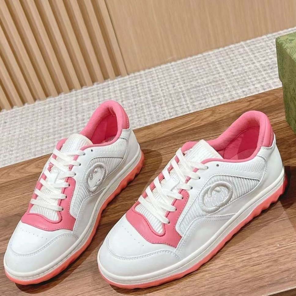 Skor läder läder casual sneaker män kvinnor sko med jordgubbe våg mun tiger webbtryck vintage tränare man kvinna sneakers s