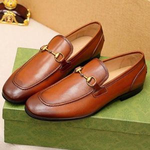 Chaussures en cuir oxfords concepteur de travail plat 38-45