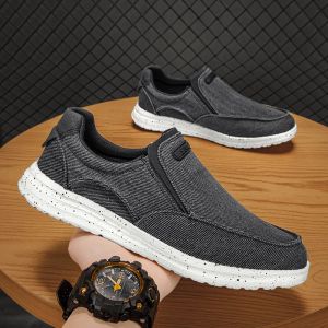 Schoenen lichtgewicht mannen casual schoenen mannen sneakers comfortabele gaas schoenen ademende mannen loafers brede slip op wandelschoenen heren tub