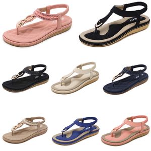 Chaussures Bas sandales été 2024 femmes talons maillot de surface maman maman noir blanc grand taille 35-42 J55- 17
